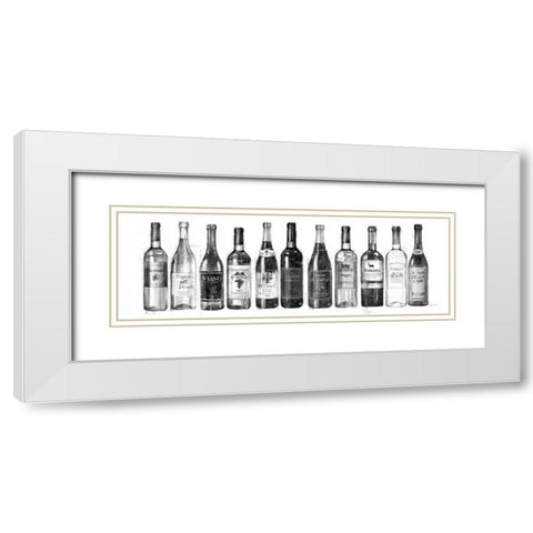 Wine Cellar Crop v2 White Modern Wood Framed Art Print with Double Matting by Tillmon, Avery