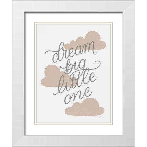 Boho Nursery IV Gray Crop White Modern Wood Framed Art Print with Double Matting by Thorns, Becky