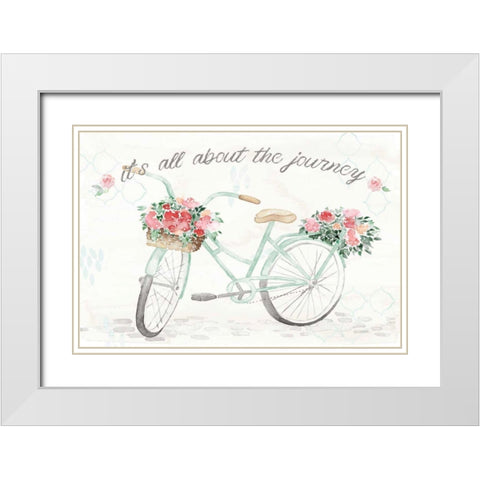 Boho Ride VI White Modern Wood Framed Art Print with Double Matting by June, Dina