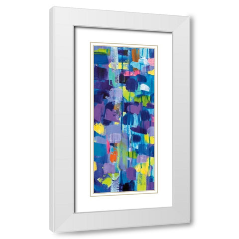 Gaiety III White Modern Wood Framed Art Print with Double Matting by Vertentes, Jeanette