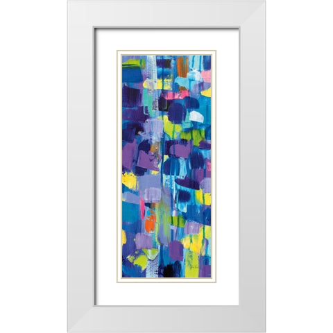 Gaiety III White Modern Wood Framed Art Print with Double Matting by Vertentes, Jeanette