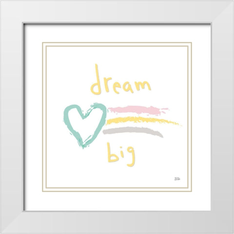 Rainbow Dream III White Modern Wood Framed Art Print with Double Matting by Averinos, Melissa