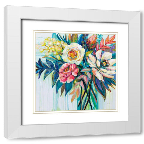 First Date White Modern Wood Framed Art Print with Double Matting by Vertentes, Jeanette