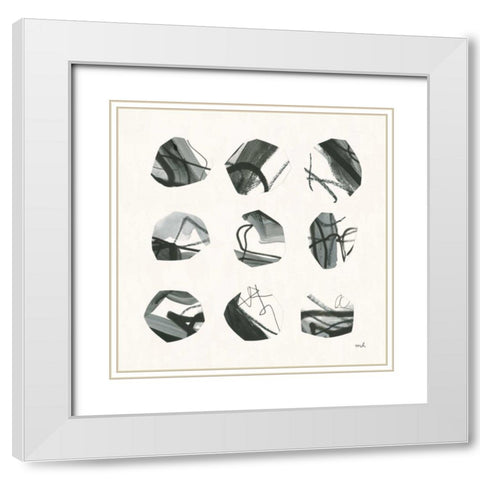 Tempest I White Modern Wood Framed Art Print with Double Matting by Hershey, Moira