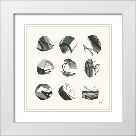 Tempest I White Modern Wood Framed Art Print with Double Matting by Hershey, Moira