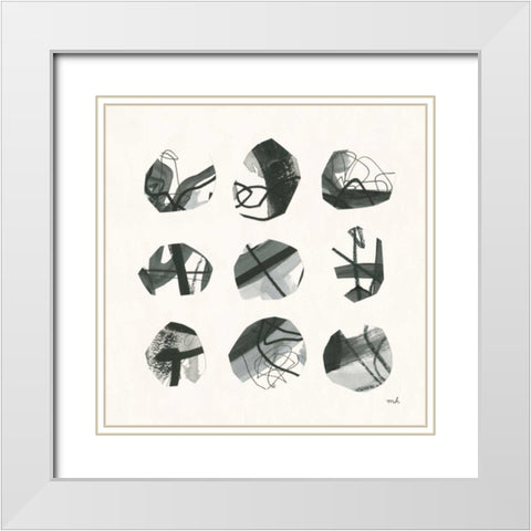 Tempest II White Modern Wood Framed Art Print with Double Matting by Hershey, Moira