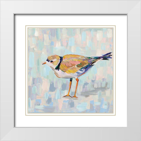 Coastal Plover IV v2 Neutral White Modern Wood Framed Art Print with Double Matting by Vertentes, Jeanette