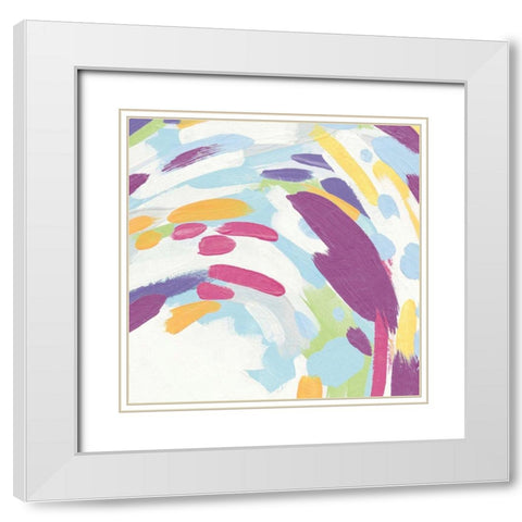 Laughter II Bright White Modern Wood Framed Art Print with Double Matting by Hershey, Moira