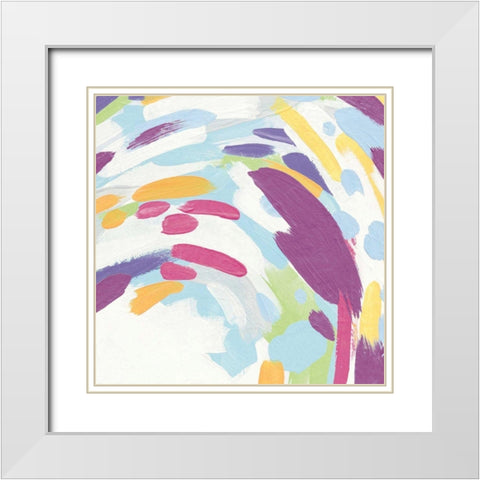 Laughter II Bright White Modern Wood Framed Art Print with Double Matting by Hershey, Moira