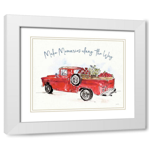 Americana Mood IX Blue White Modern Wood Framed Art Print with Double Matting by Tavoletti, Anne