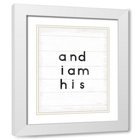 Words of Encouragement VIII on White Wood White Modern Wood Framed Art Print with Double Matting by Adams, Emily