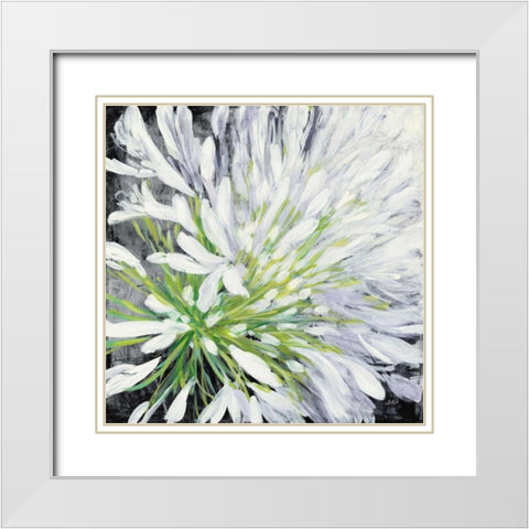 Cleome Splash II Black White Modern Wood Framed Art Print with Double Matting by Purinton, Julia