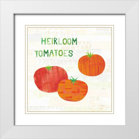 Kitchen Garden II v2 White Modern Wood Framed Art Print with Double Matting by Averinos, Melissa