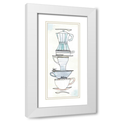 Good Brew X Pastel White Modern Wood Framed Art Print with Double Matting by Schlabach, Sue