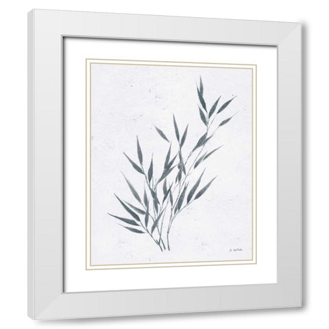 Soft Summer Sketches III Blue White Modern Wood Framed Art Print with Double Matting by Wiens, James