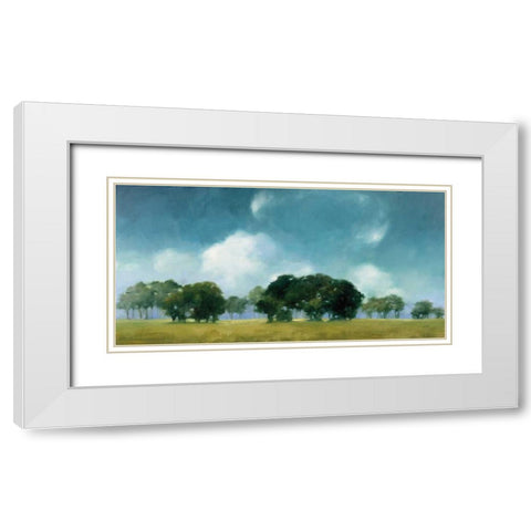 Cloud Dance White Modern Wood Framed Art Print with Double Matting by Purinton, Julia