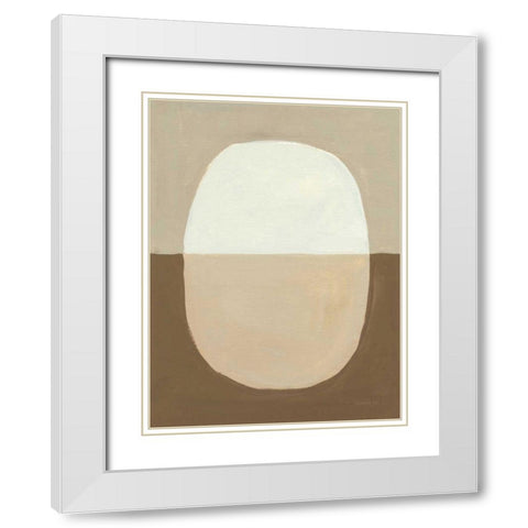 Encapsulate II White Modern Wood Framed Art Print with Double Matting by Nai, Danhui