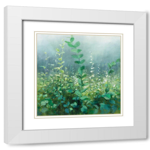 On the Trail White Modern Wood Framed Art Print with Double Matting by Nai, Danhui