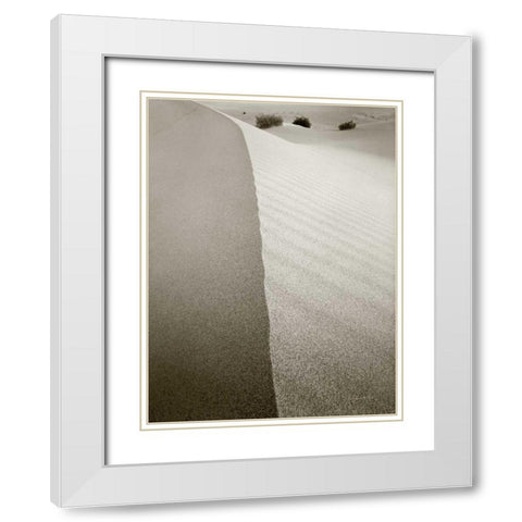 Desert Edge White Modern Wood Framed Art Print with Double Matting by Goldstein, Ed