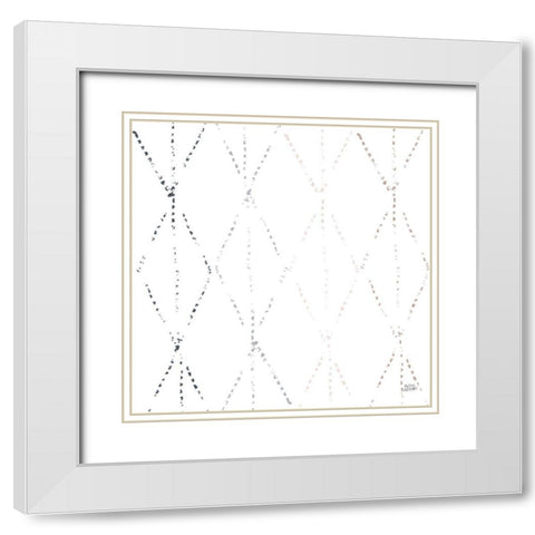 Nordic Geo I White Modern Wood Framed Art Print with Double Matting by Averinos, Melissa