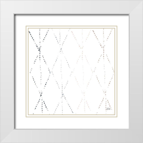 Nordic Geo I White Modern Wood Framed Art Print with Double Matting by Averinos, Melissa