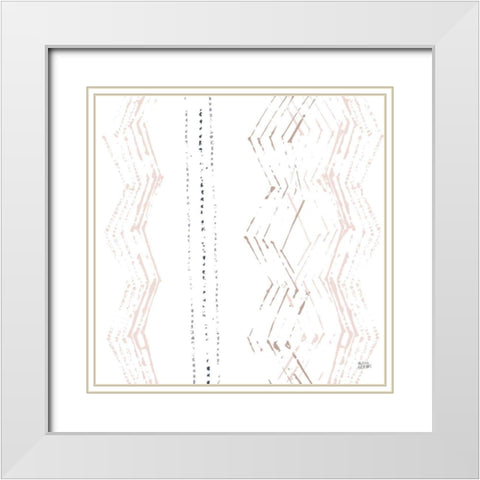 Nordic Geo II White Modern Wood Framed Art Print with Double Matting by Averinos, Melissa