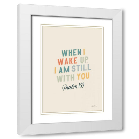 Bible Saying IV White Modern Wood Framed Art Print with Double Matting by Thorns, Becky
