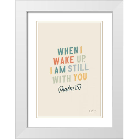 Bible Saying IV White Modern Wood Framed Art Print with Double Matting by Thorns, Becky