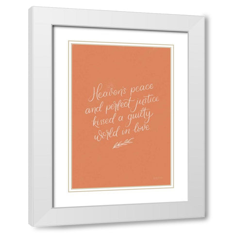 Sunday Hymn I White Modern Wood Framed Art Print with Double Matting by Thorns, Becky