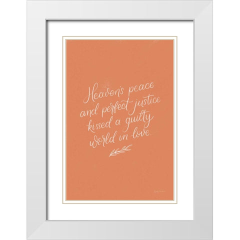 Sunday Hymn I White Modern Wood Framed Art Print with Double Matting by Thorns, Becky