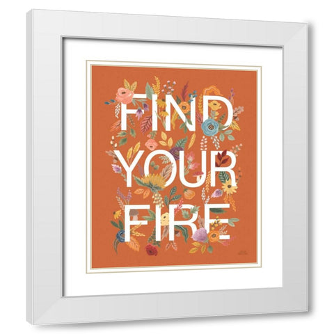 Harvest Garden III White Modern Wood Framed Art Print with Double Matting by Marshall, Laura