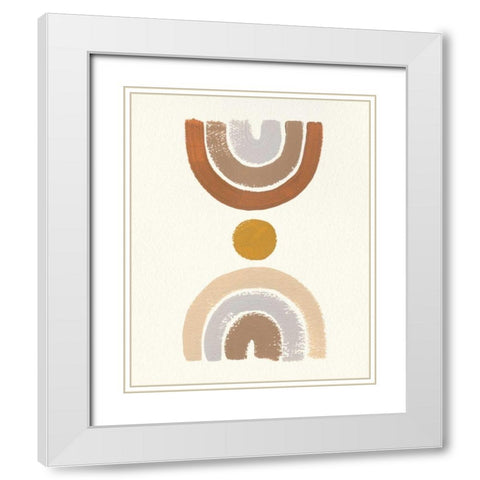 Desert Rainbows I White Modern Wood Framed Art Print with Double Matting by Hershey, Moira