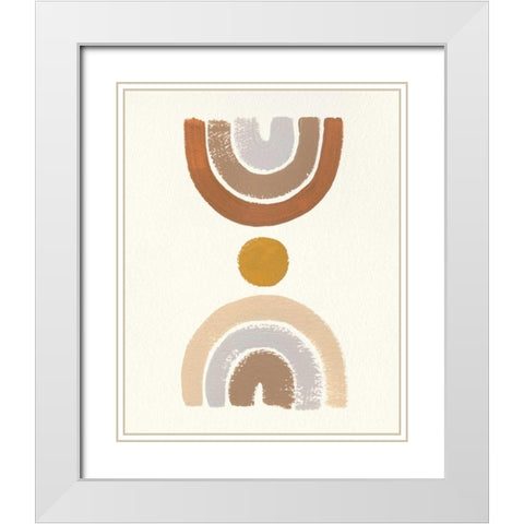 Desert Rainbows I White Modern Wood Framed Art Print with Double Matting by Hershey, Moira