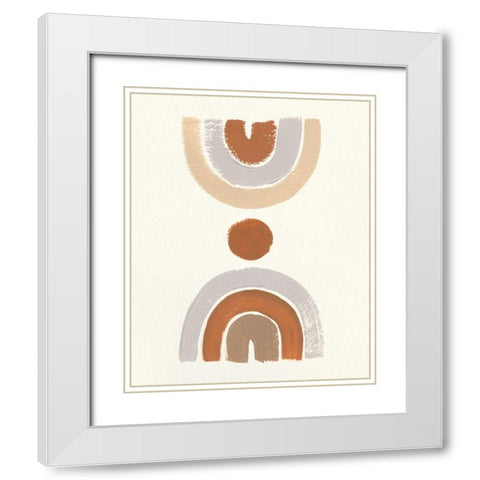 Desert Rainbows II White Modern Wood Framed Art Print with Double Matting by Hershey, Moira