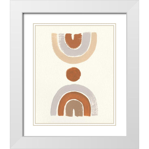 Desert Rainbows II White Modern Wood Framed Art Print with Double Matting by Hershey, Moira