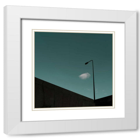 Urban Scene I White Modern Wood Framed Art Print with Double Matting by Eichman, Andre