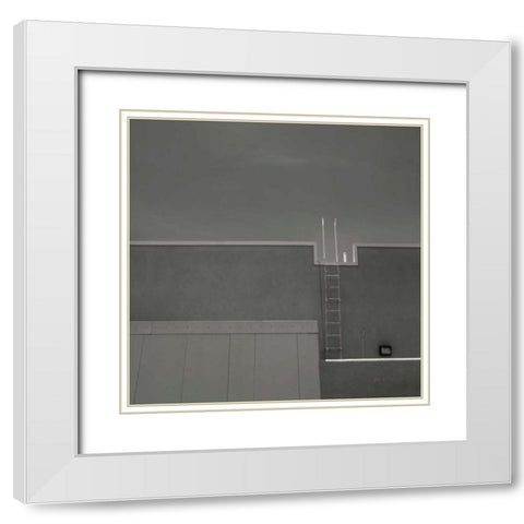 Urban Scene IV White Modern Wood Framed Art Print with Double Matting by Eichman, Andre