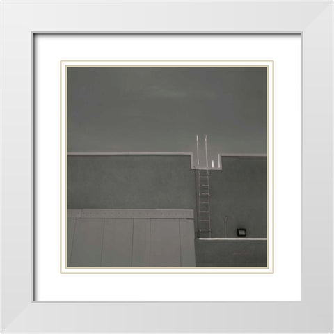 Urban Scene IV White Modern Wood Framed Art Print with Double Matting by Eichman, Andre