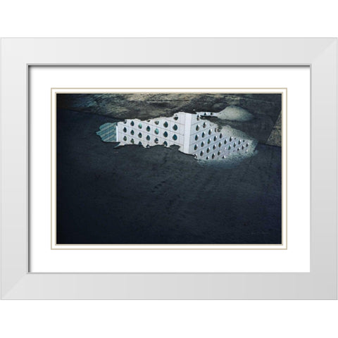 Urban Scene VII White Modern Wood Framed Art Print with Double Matting by Eichman, Andre