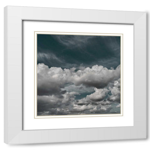 Clouds III White Modern Wood Framed Art Print with Double Matting by Eichman, Andre