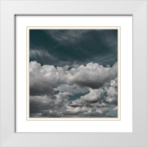 Clouds III White Modern Wood Framed Art Print with Double Matting by Eichman, Andre