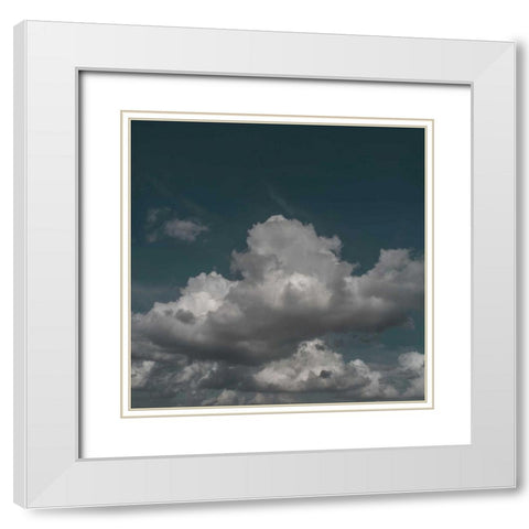 Clouds V White Modern Wood Framed Art Print with Double Matting by Eichman, Andre