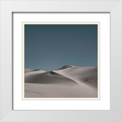 Sand Dunes II White Modern Wood Framed Art Print with Double Matting by Eichman, Andre