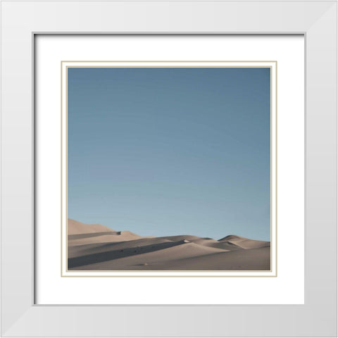 Sand Dunes III White Modern Wood Framed Art Print with Double Matting by Eichman, Andre