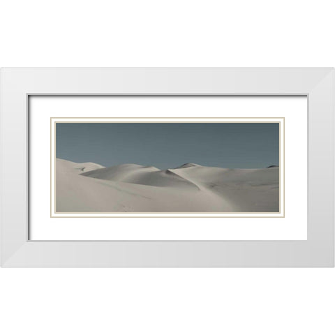 Sand Dunes V White Modern Wood Framed Art Print with Double Matting by Eichman, Andre
