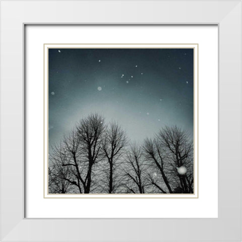 Winter Sky White Modern Wood Framed Art Print with Double Matting by Eichman, Andre