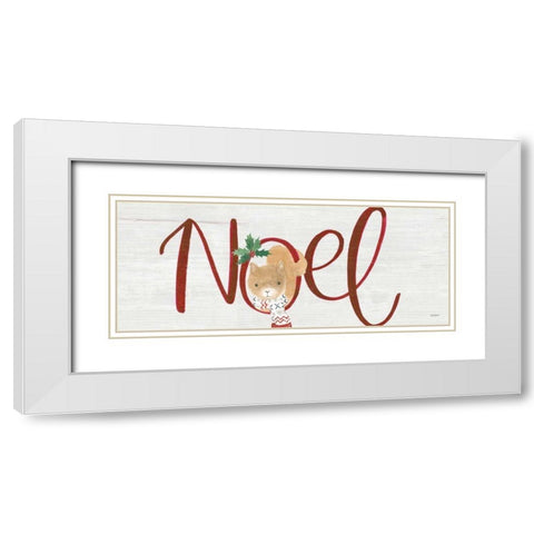 Critter Greetings I White Modern Wood Framed Art Print with Double Matting by Jackson, Jenaya