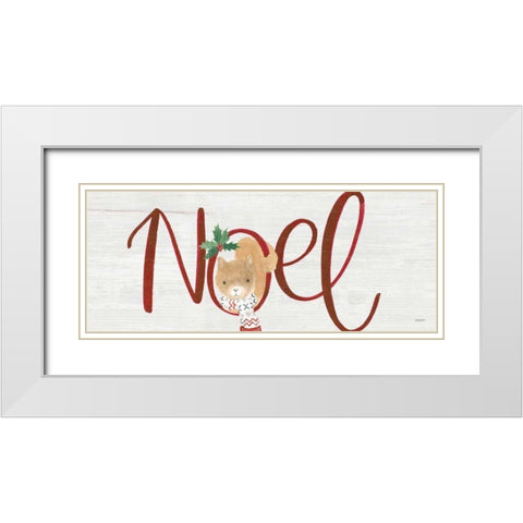 Critter Greetings I White Modern Wood Framed Art Print with Double Matting by Jackson, Jenaya