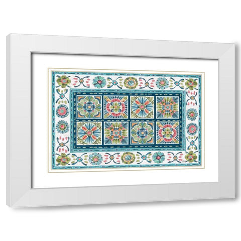 Gypsy Meadow VI White Modern Wood Framed Art Print with Double Matting by Brissonnet, Daphne