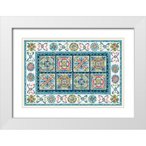 Gypsy Meadow VI White Modern Wood Framed Art Print with Double Matting by Brissonnet, Daphne